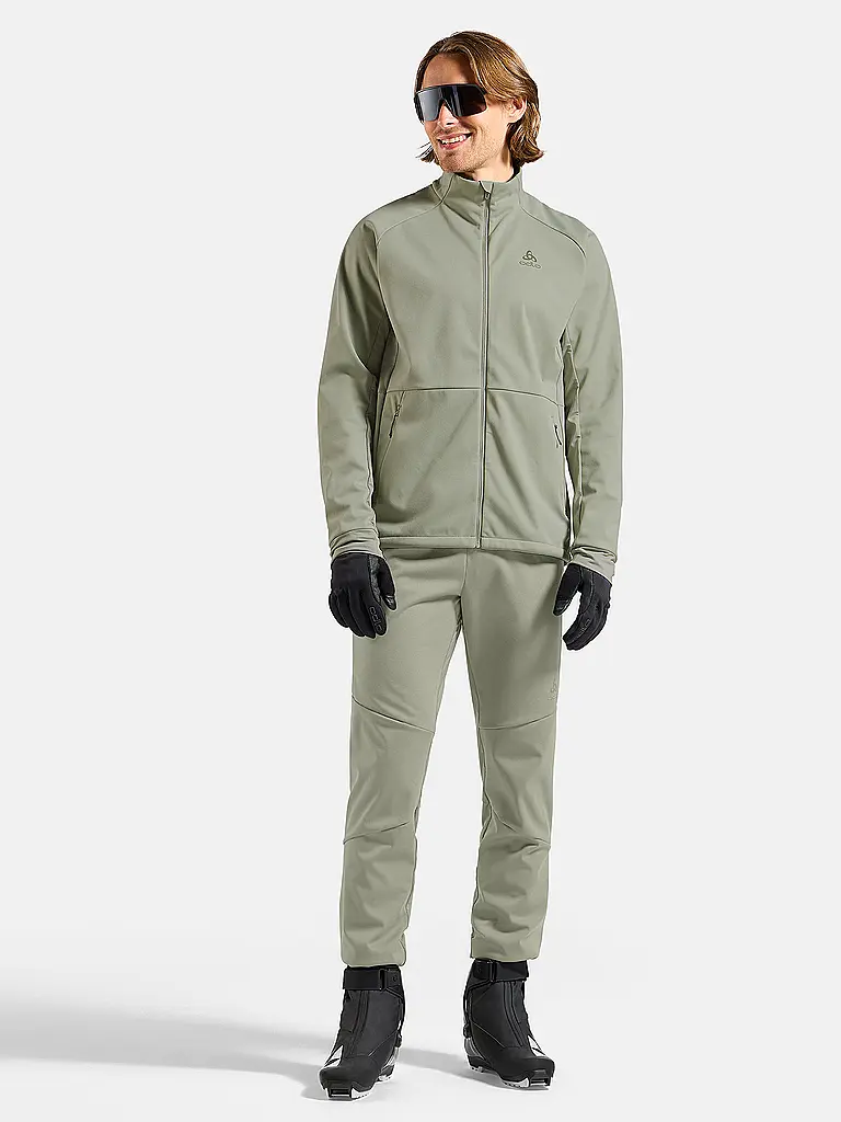 ODLO | Chaqueta de esquí de fondo para hombre Essential Warm | Oliva