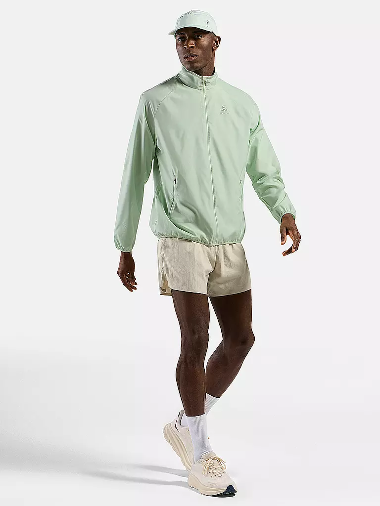 ODLO | Chaqueta de running ligera Essential para hombre | Verde claro