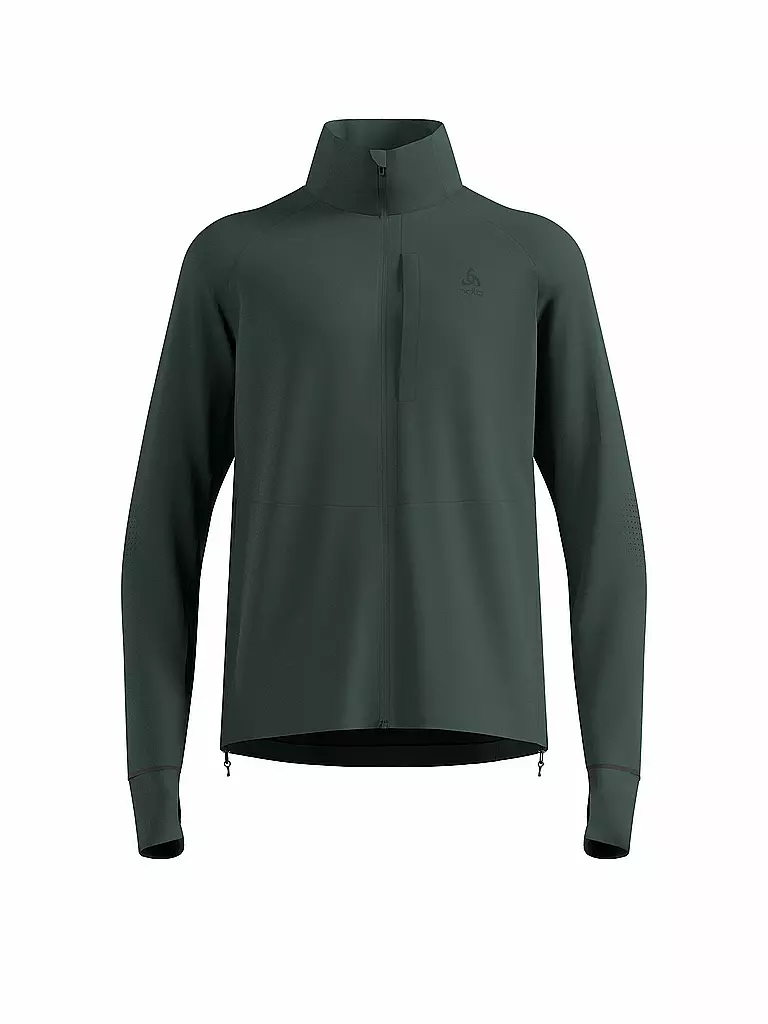 ODLO | Chaqueta de running para hombre Zeroweight Pro Warm Reflective | Verde oscuro
