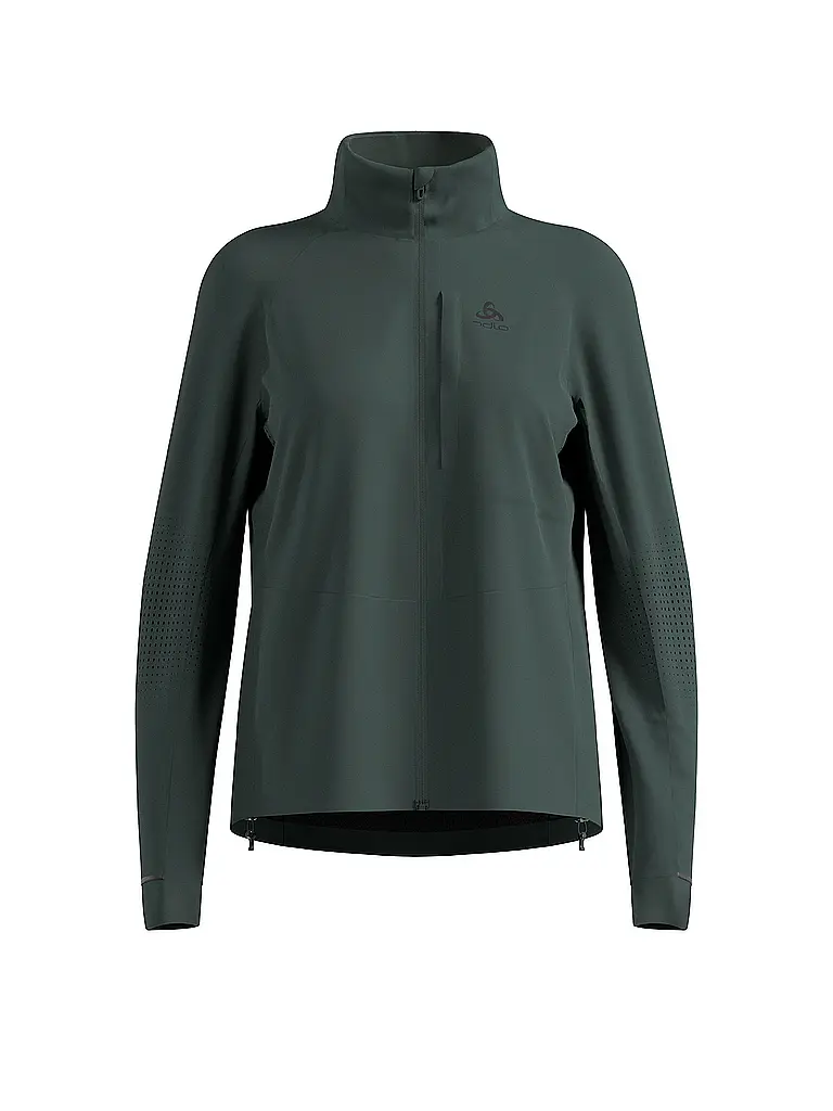 ODLO | Chaqueta de running para mujer Zeroweight Pro Warm Reflective | Verde oscuro