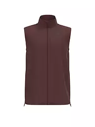 ODLO | Chaqueta softshell de running cálida Zeroweight para hombre | Rojo oscuro