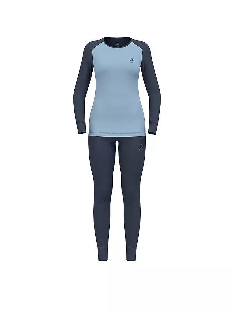 ODLO | Conjunto de ropa interior funcional para mujer ACTIVE WARM ECO | Azul