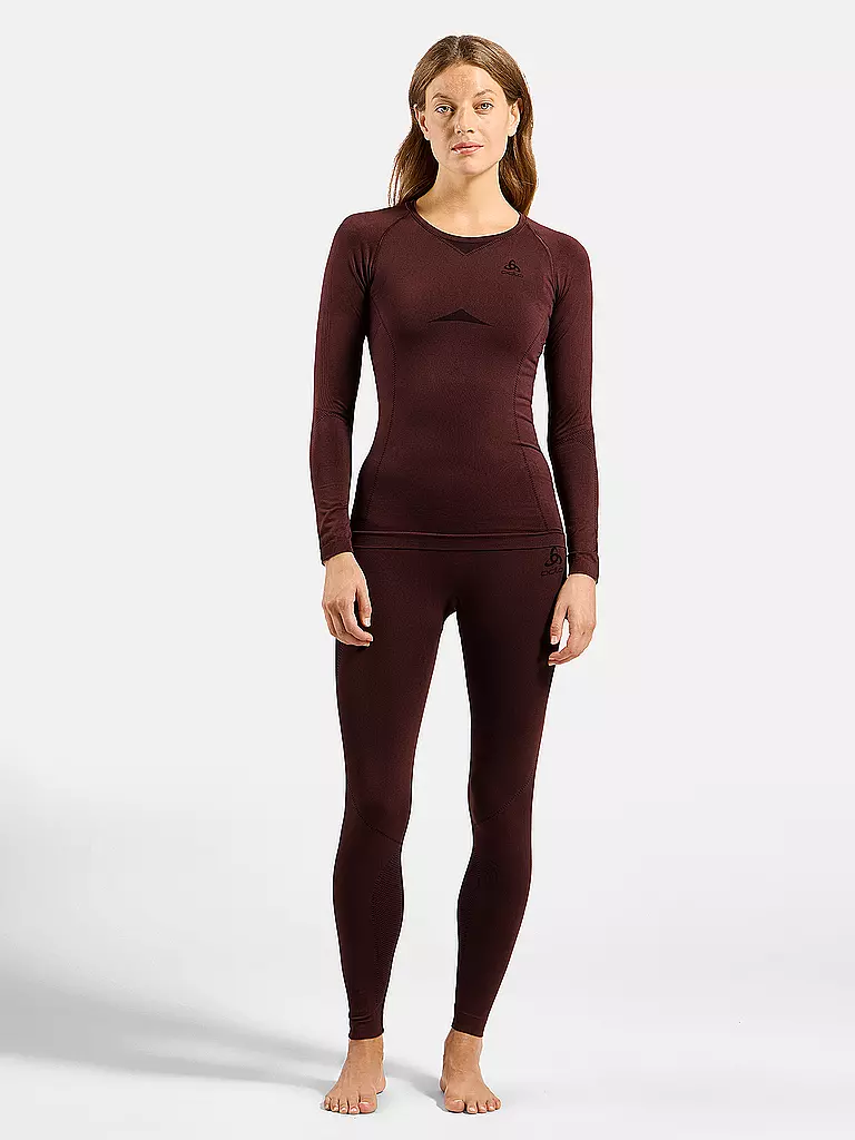 ODLO | Conjunto de ropa interior funcional para mujer Performance Fundamentals | Marrón