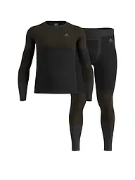 ODLO | Conjunto de Ropa Interior Larga Fundamentals Performance para Hombre | Negro