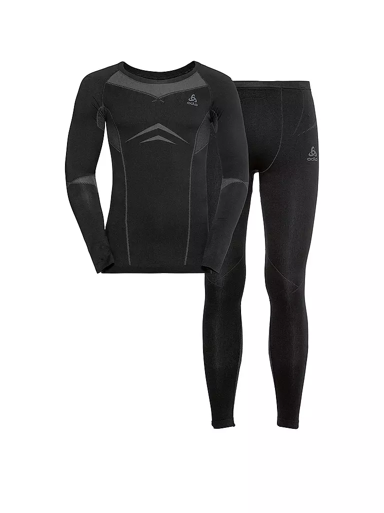 ODLO | Conjunto de ropa interior para hombre Fundamentals Performance Warm | Negro