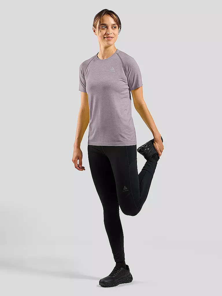 ODLO | Damen Laufshirt Essentials Seamless | Lila