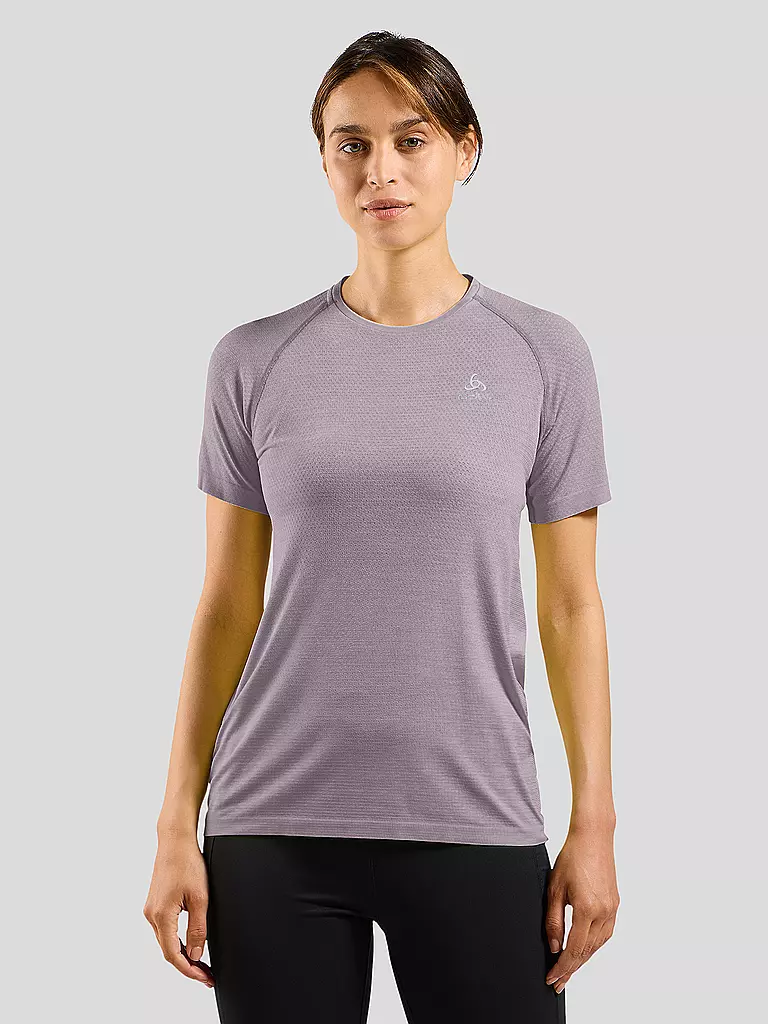 ODLO | Damen Laufshirt Essentials Seamless | Lila