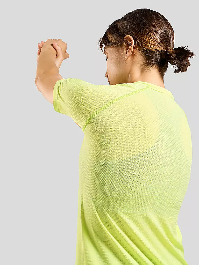 ODLO | Damen Laufshirt Essentials Seamless | Amarillo