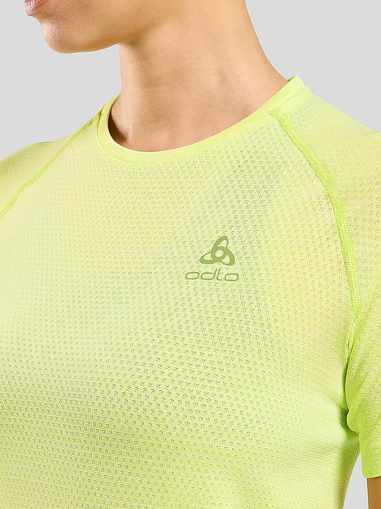 ODLO | Damen Laufshirt Essentials Seamless | Amarillo