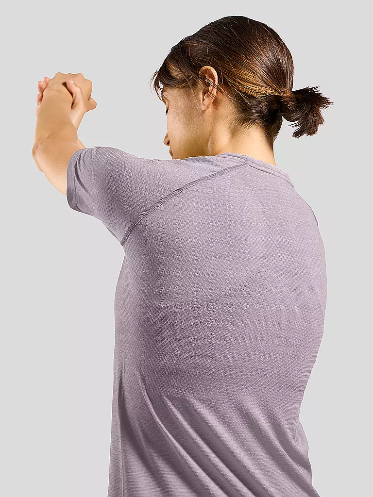 ODLO | Damen Laufshirt Essentials Seamless | Lila