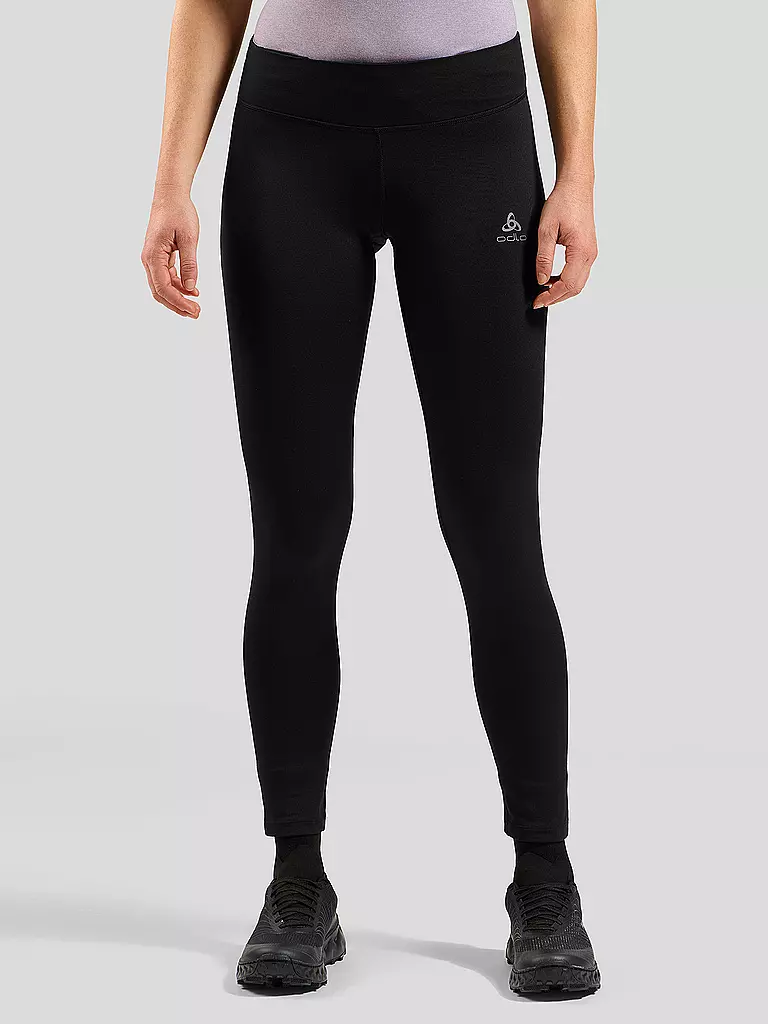 ODLO | Damen Lauftight Essentials Warm | Negro