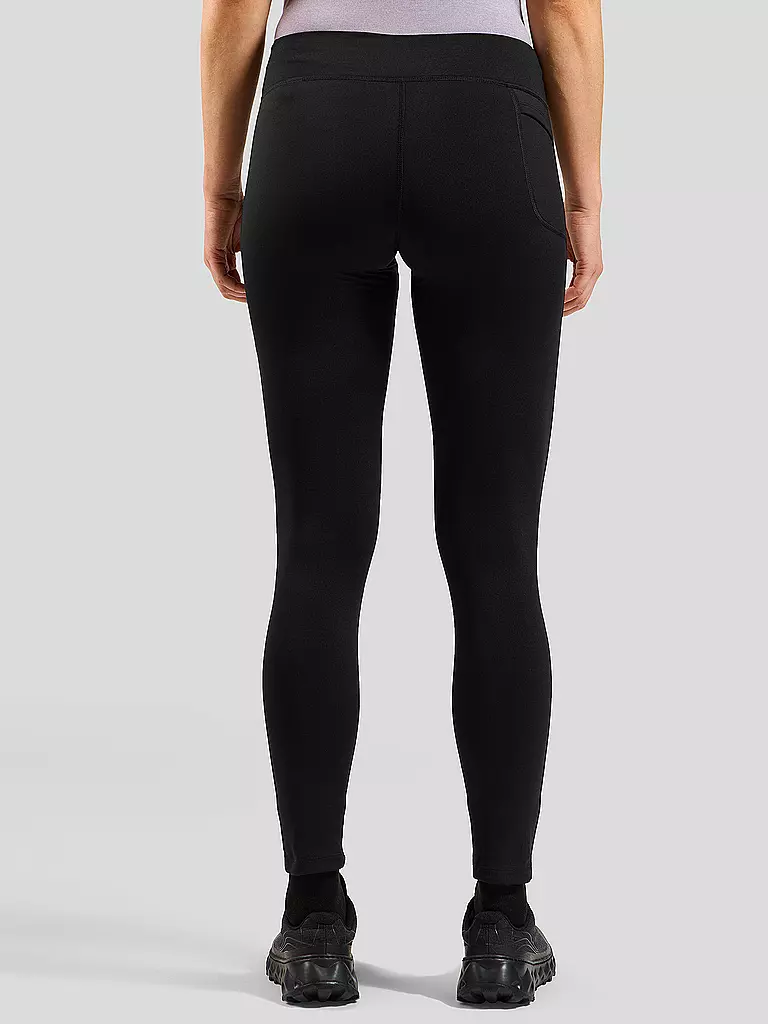 ODLO | Damen Lauftight Essentials Warm | Negro