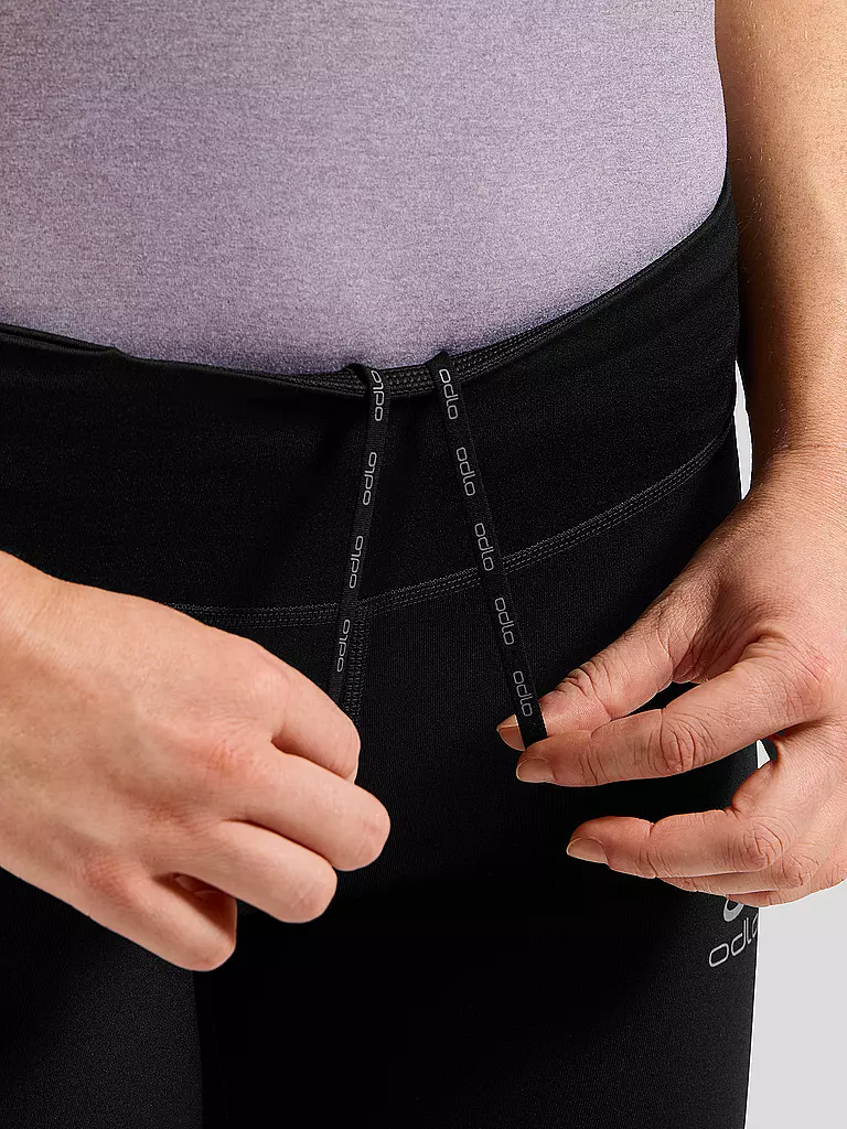 ODLO | Damen Lauftight Essentials Warm | Negro
