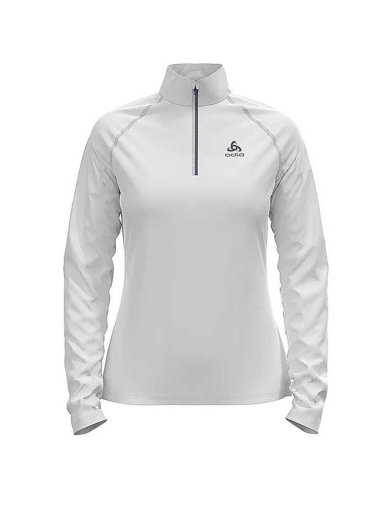 ODLO | Damen Unterzieh Zipshirt Besso Mid Layer | Blanco