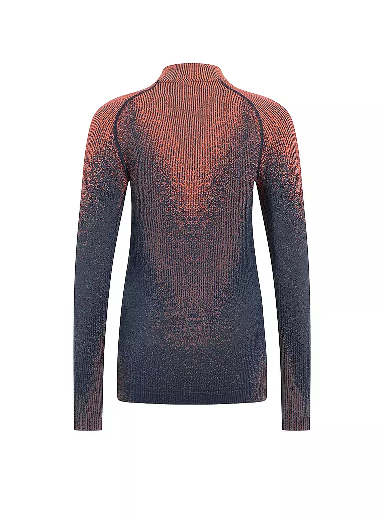 ODLO | Damen Unterzieh Zipshirt Blackcomb Base Layer | Azul oscuro