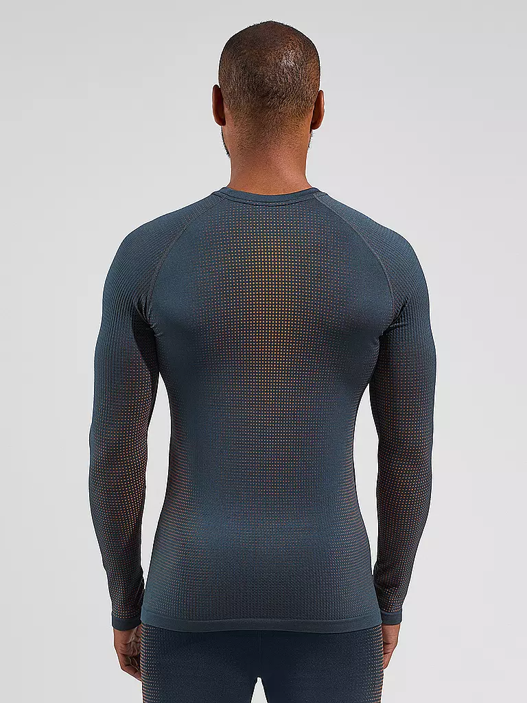 ODLO | Herren Funktionsshirt WARM ECO Baselayer | Azul oscuro