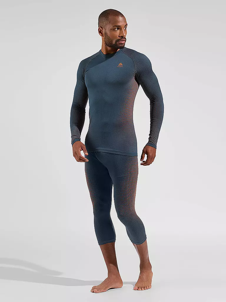 ODLO | Herren Funktionsshirt WARM ECO Baselayer | Azul oscuro