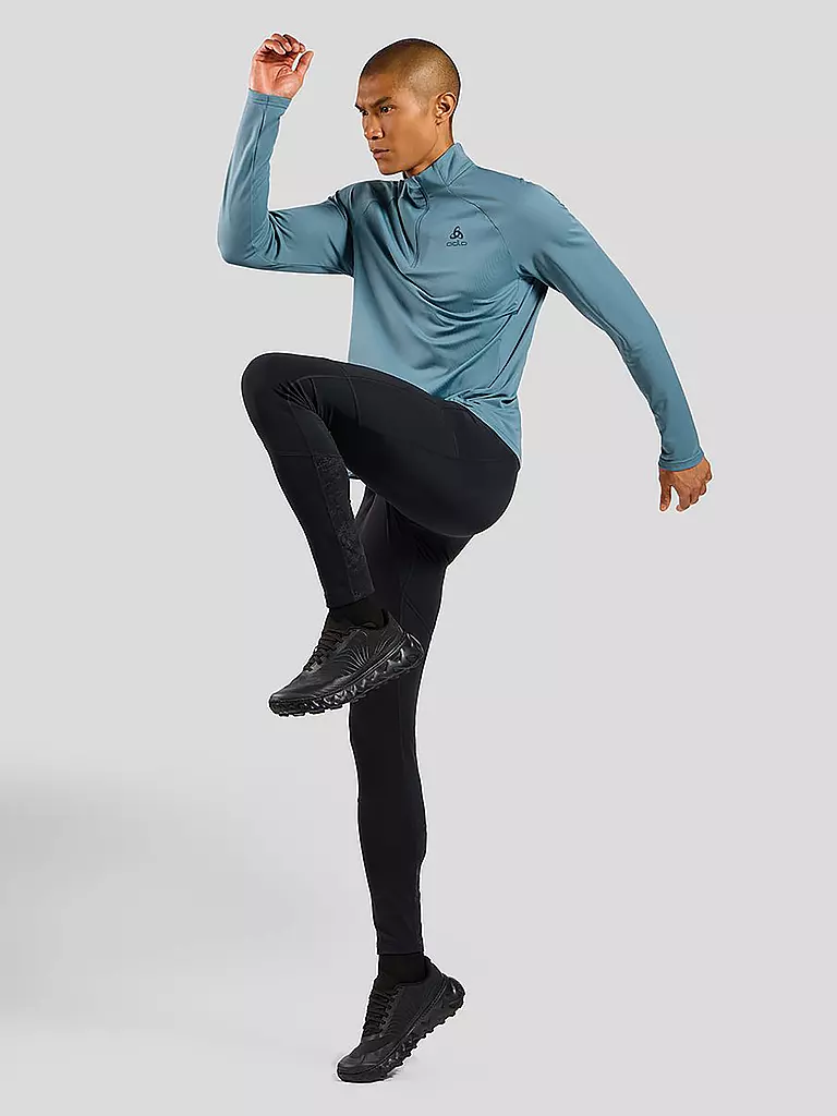 ODLO | Herren Laufshirt Essentials Ceramiwarm | Azul