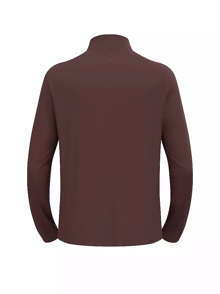 ODLO | Herren Laufshirt Essentials Ceramiwarm | Rojo oscuro