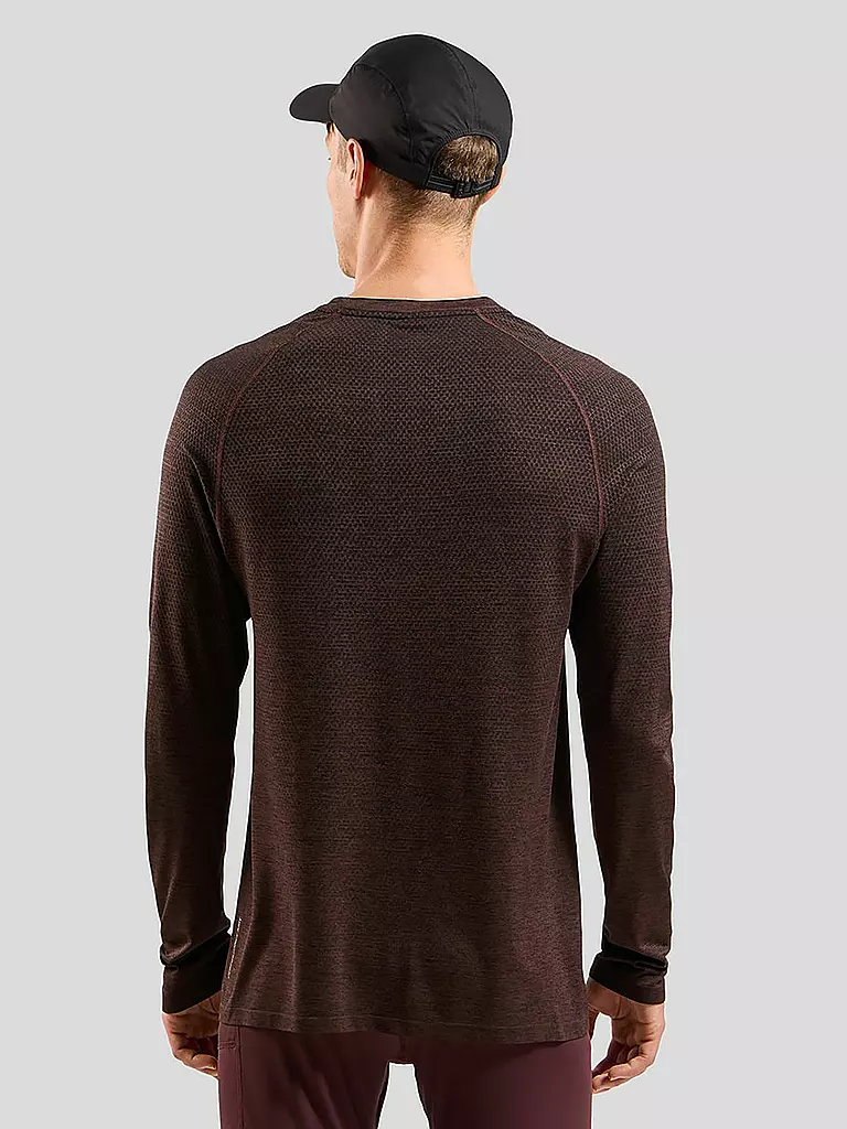 ODLO | Herren Laufshirt Essentials Seamless | Rojo oscuro