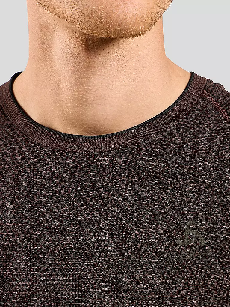 ODLO | Herren Laufshirt Essentials Seamless | Rojo oscuro