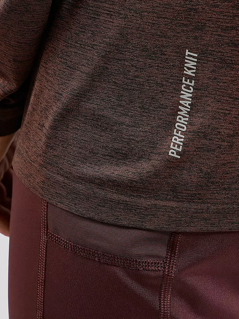 ODLO | Herren Laufshirt Essentials Seamless | Rojo oscuro