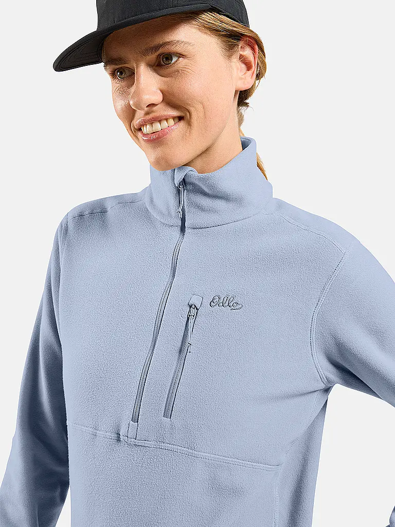 ODLO | Jersey de mujer Classic HalfZip | Azul claro