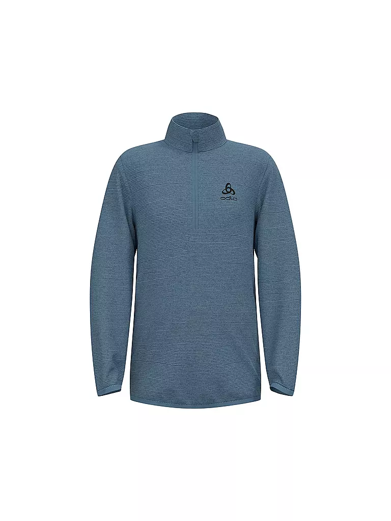 ODLO | Kinder Unterzieh Zipshirt Roy Kids Stripe | Azul