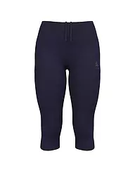 ODLO | Mallas de running 3/4 Essential para mujer | Azul oscuro