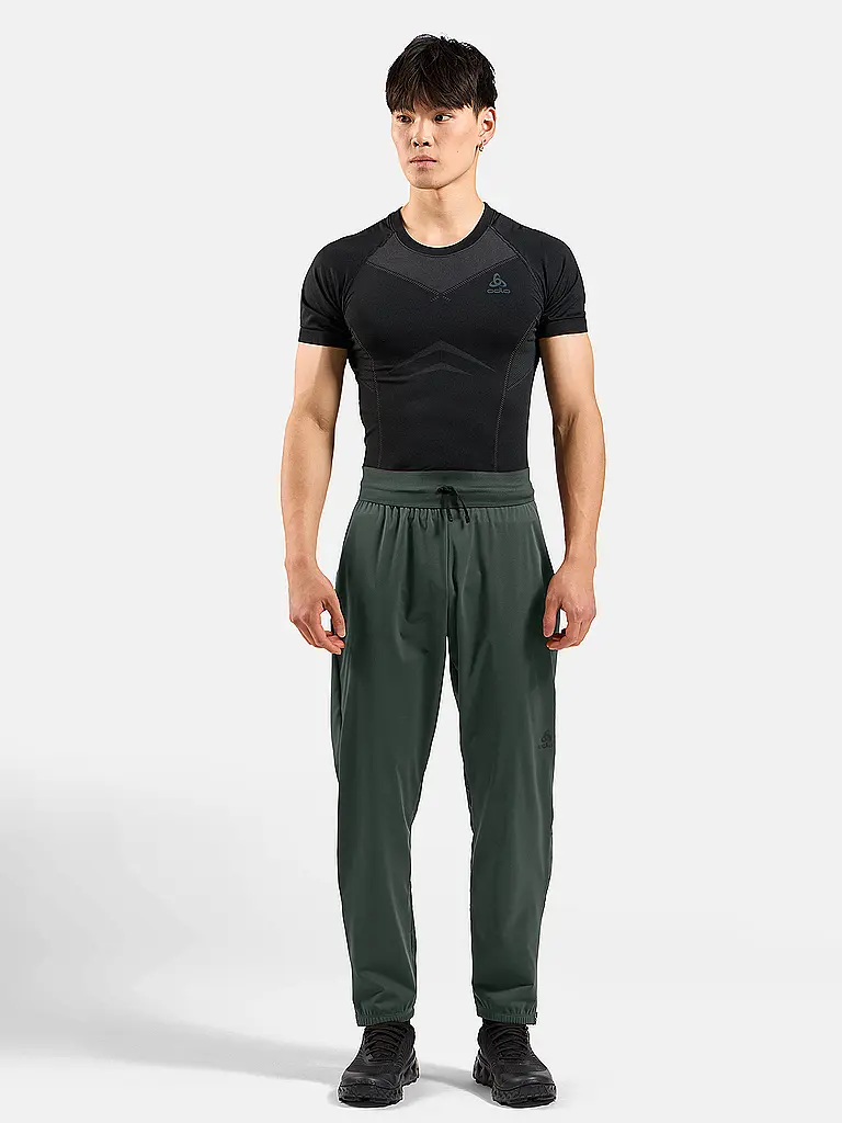 ODLO | Mallas de running cálidas Zeroweight para hombre | Verde oscuro