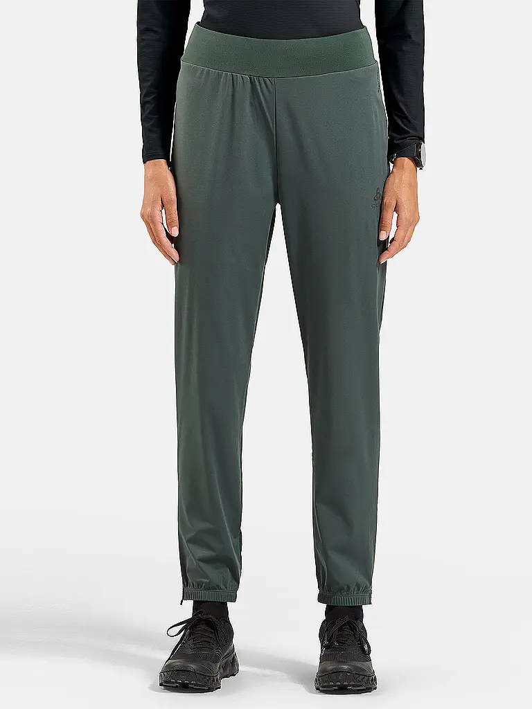 ODLO | Mallas de running para mujer Zeroweight Warm 2.0 | Verde oscuro