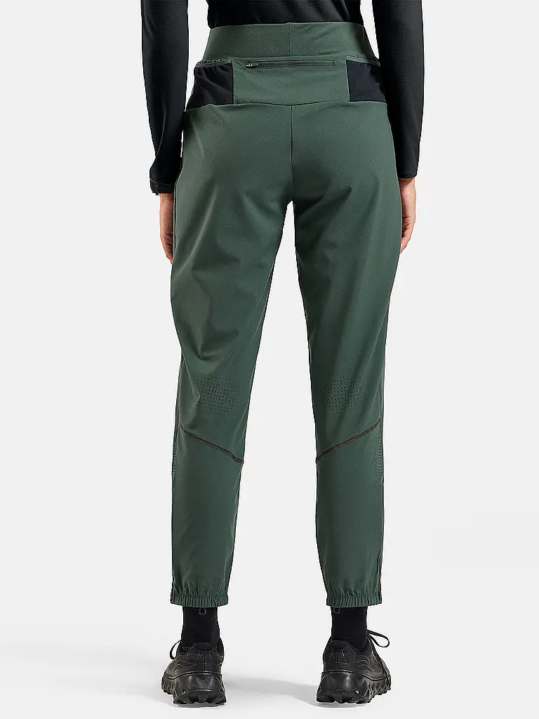 ODLO | Mallas de running para mujer Zeroweight Warm 2.0 | Verde oscuro