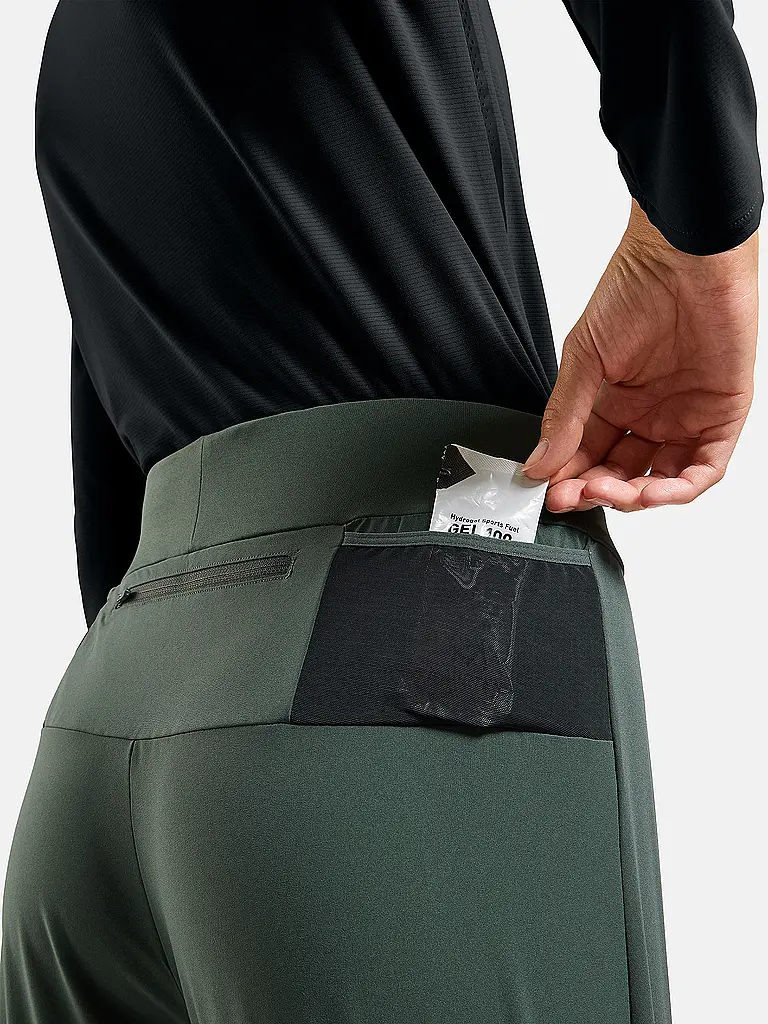 ODLO | Mallas de running para mujer Zeroweight Warm 2.0 | Verde oscuro