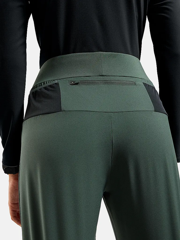 ODLO | Mallas de running para mujer Zeroweight Warm 2.0 | Verde oscuro