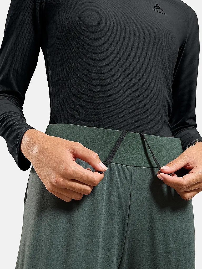 ODLO | Mallas de running para mujer Zeroweight Warm 2.0 | Verde oscuro