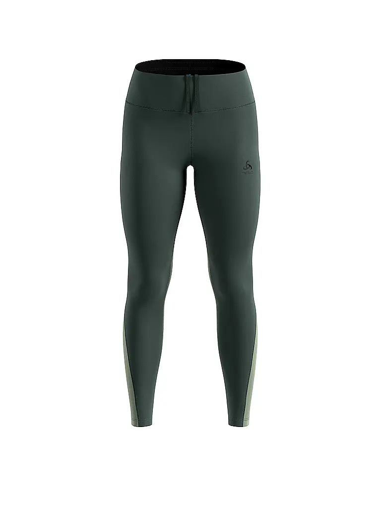 ODLO | Mallas de running térmicas Essential para mujer | Verde oscuro