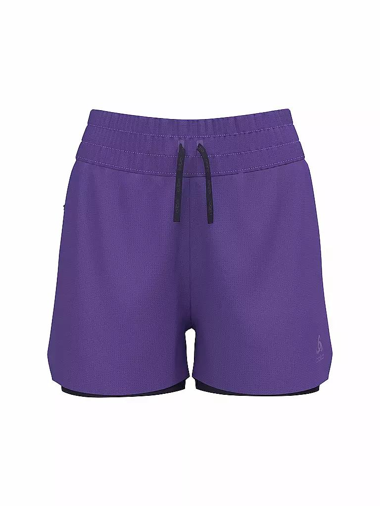 ODLO | Pantalón corto de running Zeroweight de 3 pulgadas para mujer | Lila