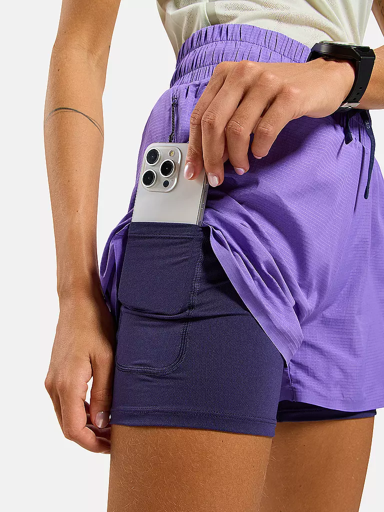 ODLO | Pantalón corto de running Zeroweight de 3 pulgadas para mujer |