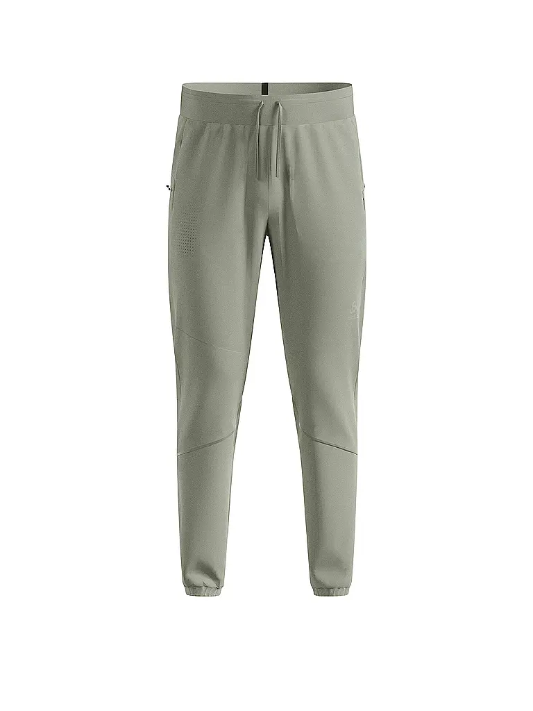 ODLO | Pantalón de esquí de fondo para hombre Zeroweight Pro Windproof Warm | Oliva