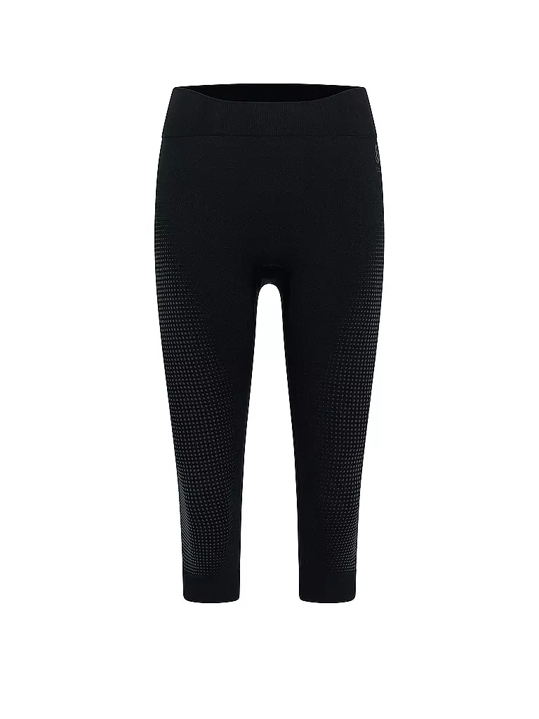 ODLO | Pantalón funcional 3/4 para mujer PERFORMANCE WARM ECO | Negro