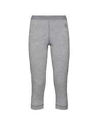 ODLO | Pantalón interior de mujer Natural 100% Merino Warm 3/4 | Gris