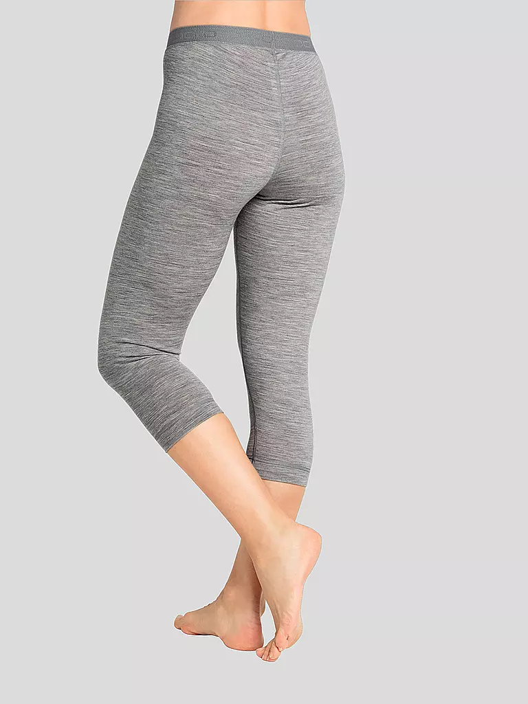 ODLO | Pantalón interior 3/4 de mujer Natural 100% Merino Warm |