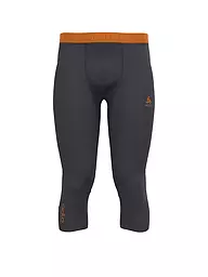 ODLO | Pantalón interior 3/4 para hombre Revelstoke Performance Wool 150 | Gris