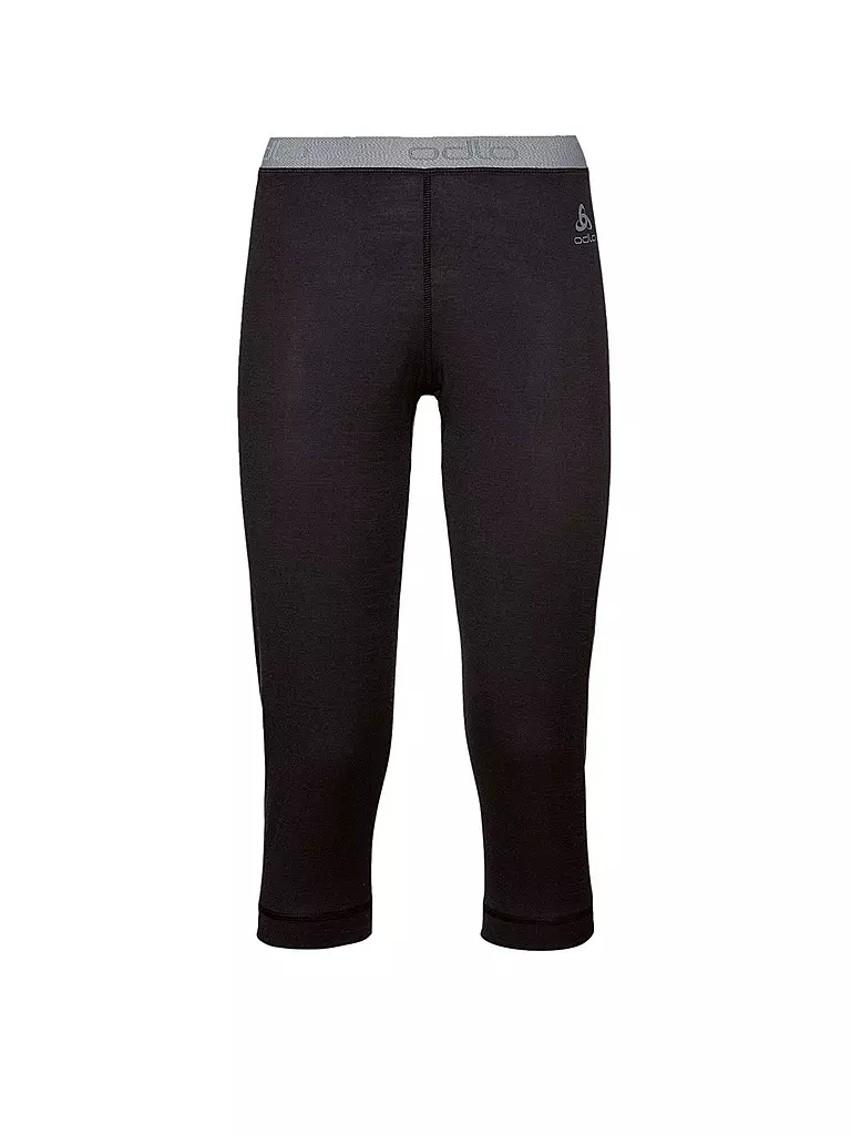 ODLO | Pantalón interior de mujer Natural 100% Merino Warm 3/4 | Negro
