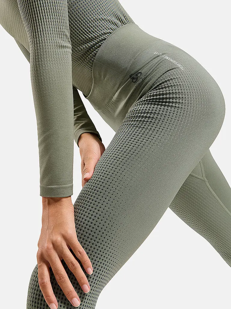 ODLO | Pantalones funcionales para mujer PERFORMANCE WARM ECO | Gris