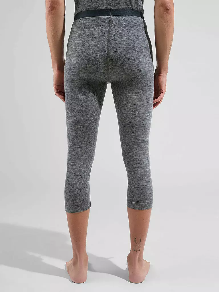 ODLO | Pantalones interiores 3/4 de merino 200 para hombre | Gris claro