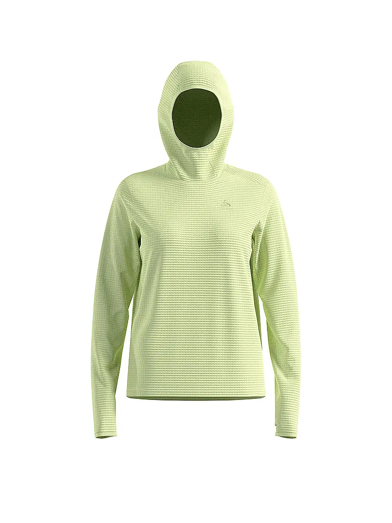 ODLO | Sudadera con capucha para correr Essential Thermal para mujer | Amarillo