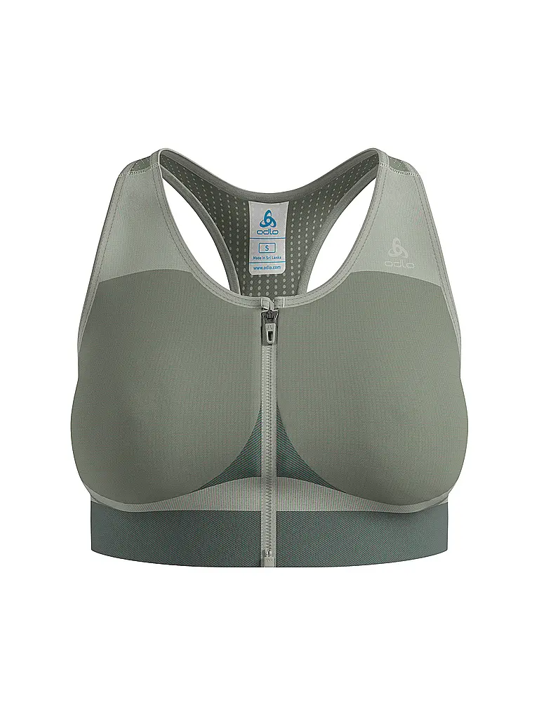 ODLO | Sujetador deportivo sin costuras de alta sujeción para mujer | Oliva
