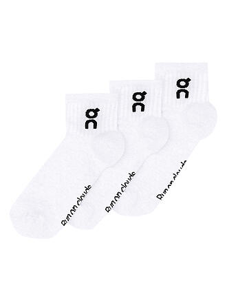 ON | Calcetines de tenis para mujer Logo Mid, paquete de 3.
