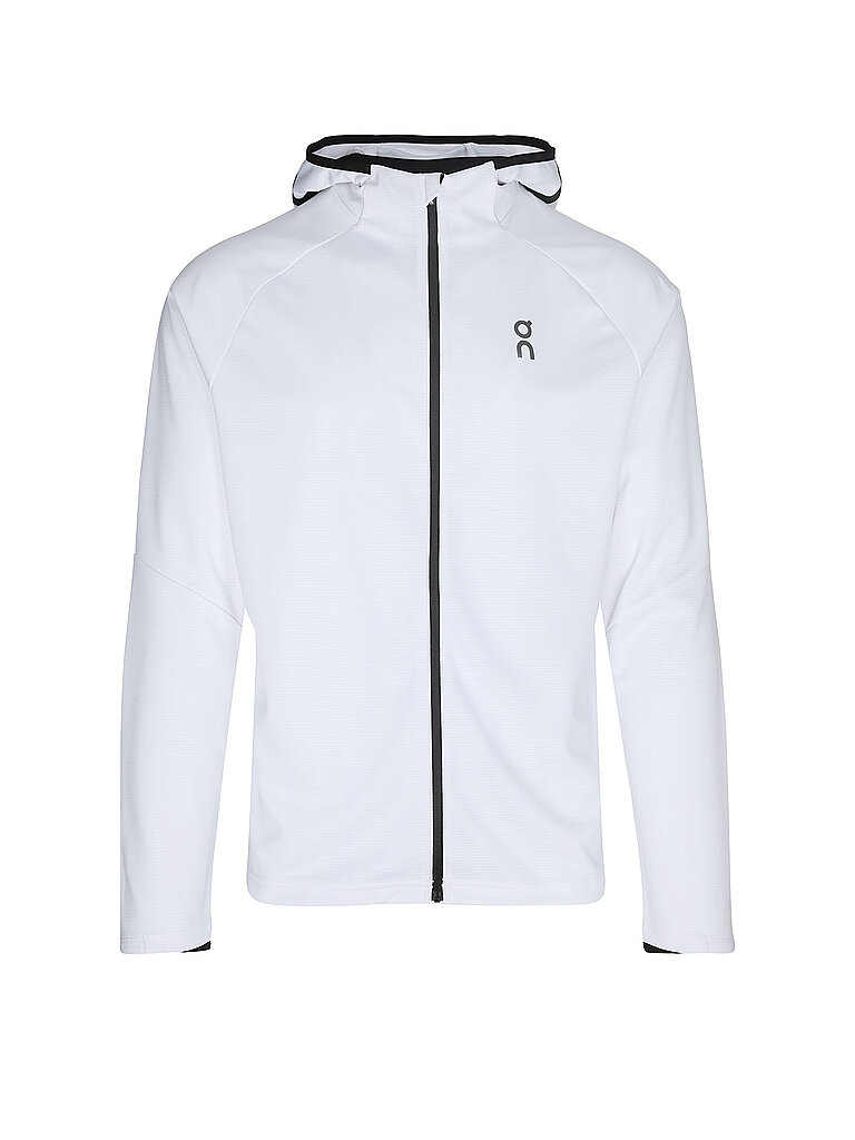 Chaqueta de running para hombre Climate c cremallera y capucha blanco XL